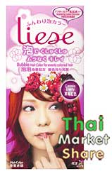 รูป Liese Cassis Berry (ลิเซ่ แคสซิส เบอร์รี่) โฟมเปลี่ยนสีผม สีน้ำตาลเลือมแดง สว่างปานกลาง